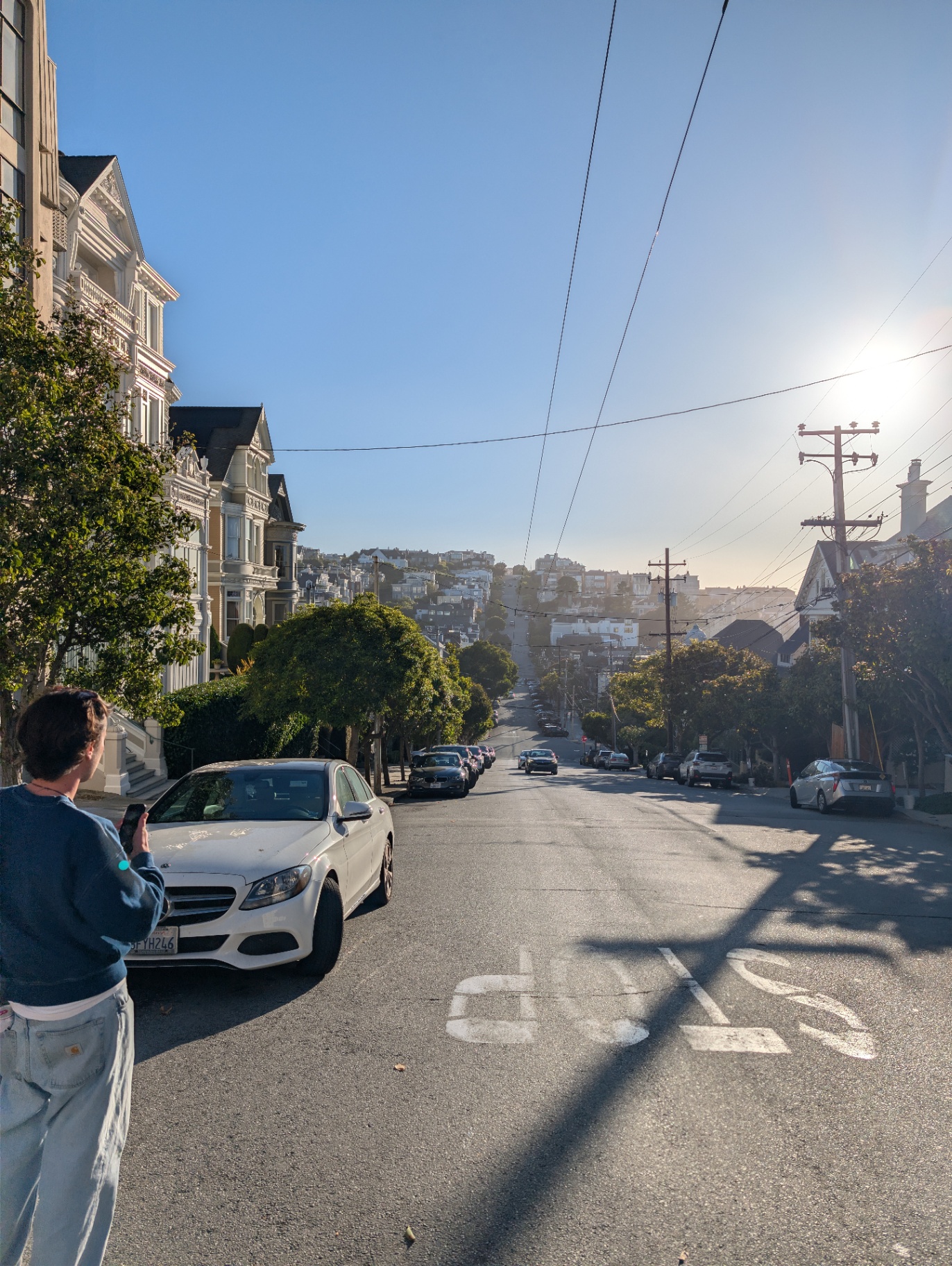 A sunny San Francisco neighborhood street