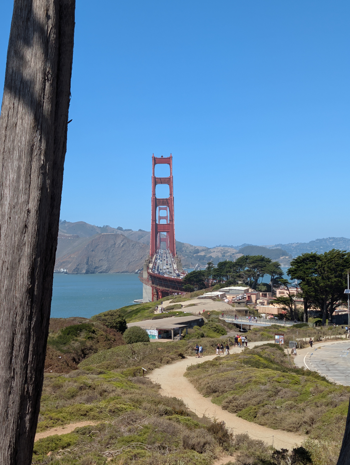 Golden Gate Bridge viewed from the trail