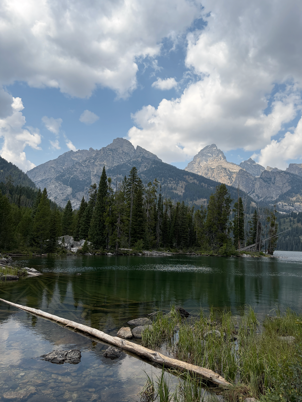 Alpine lake below the Teton range
