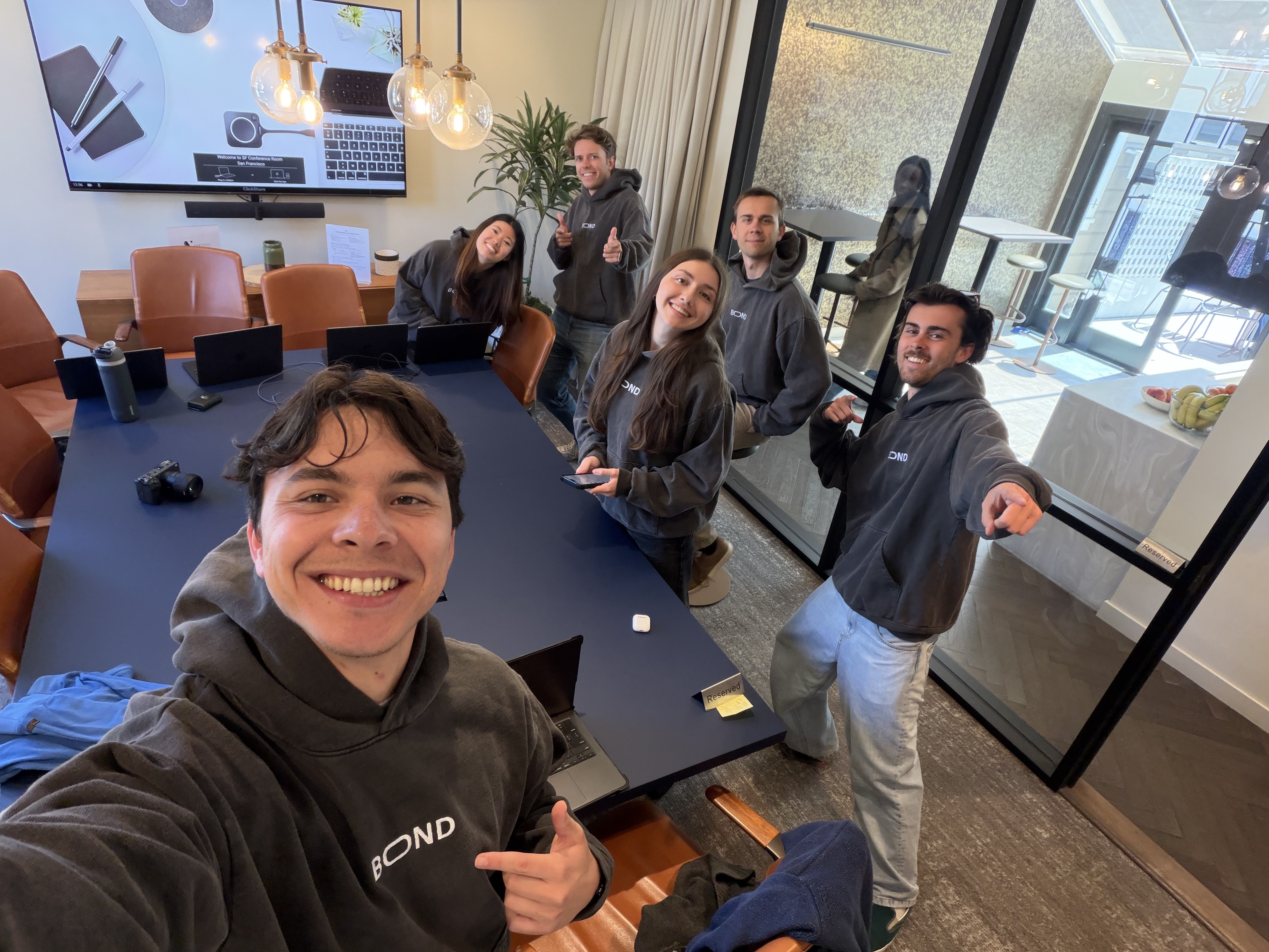 The Bond team in a San Francisco conference room