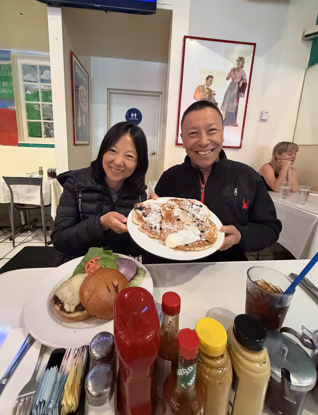 Family enjoying breakfast together